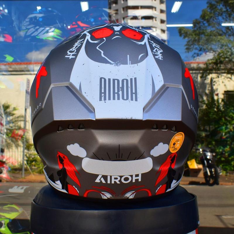 Capacete Feminino Airoh Connor Desperado Esportivo Moto - Capacete